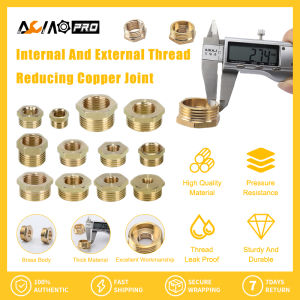 AumoPro 1Pc Nam Cho Nữ Chủ Đề Brass Hose Phụ Kiện Đường Ống 1/8 "1/4" 3/8 "1/2" 3/4 "Nam Cho Nữ Chủ Đề Brass Hose Giảm Bushing Ống Đồng Kết Nối Nhiên Liệu Nước Dầu Khí Ống Nối