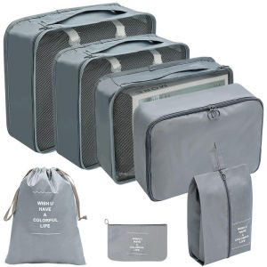 7 in 1 Travel Organizer Thickened Zipper Travel Bag Waterproof Travel Duffel Bag Organizer Portable Storage Case