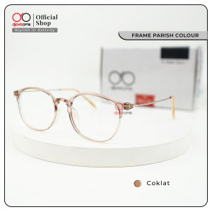 DJAVA OPTIK - Frame Parish - Kacamata Korea Bulat Semi Oval Plastik Lentur