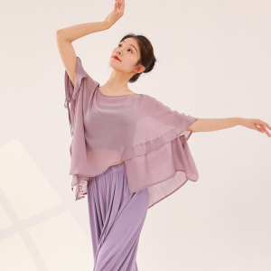 Ladies Dance Short Sleeved Top Looks Slim And Elegant Classical Dance Fairy Style Top Chinese Dance Figure Short Sleeved Top