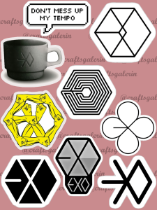 STICKER CUTTING EXO WATERPROOF | STIKER EXO CHIBI EXOL