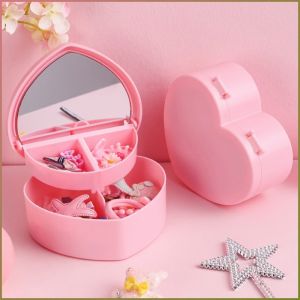Organizer Multifunction Jewelry Box Love Dust and Moisture Resistant Cute and Good-looking Milk White