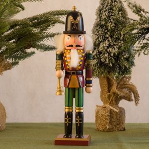 WEYAN Vintage Christmas Nutcracker Painted Handicraft Handcraft Figurine Merry Christmas Creative Soldier Doll New Year