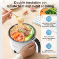 Dreepor Mini Rice Cooker 1.8L Electric Multi cooker Electric Boiling Pot Steamer Cooker Non-Stick Inner Pot With Steamer. 