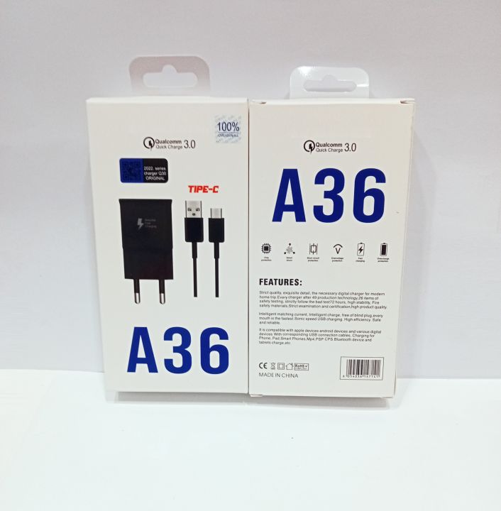 Charger%20HP%20For%20SMSNG%20A36%20Quick%20Charge3.0%20Batok%20Adapter%20+%20Kabel%20USB%20Support%20Fast%20Charging%20-%20Image%204