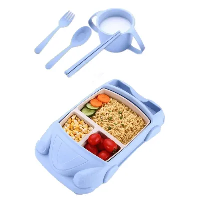 Baltra Childrens food tray separation board creative bowl cartoon car airplane baby food box dining plate