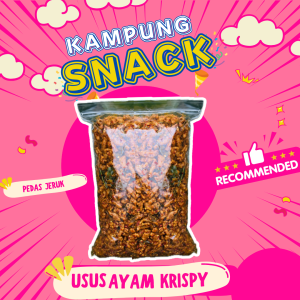 500G - KERIPIK USUS SUPER CRISPY 1KG - KERIPIK USUS AYAM CAP DUA AYAM Food Snacks