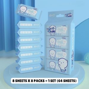 【HOT DEAL🔥】64 Sheets Alcohol Wet Wipes Antibacterial Disinfecting Wipes for Hands & Surface Cleaning