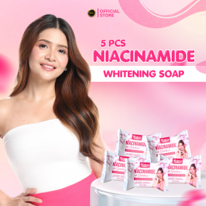 100% ORIGINAL 5PCS. BMRS PREMIUM WHITENING SOAP NIACINAMIDE WITH GLUTATHIONE 10x Whitening / Moisturizing 70g