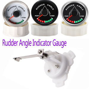 52mm Rudder Angle Gauge Boat Marine Rudder Angle Indicator 0-190 ohm 8 Color Backlight STBD PORT 12V
