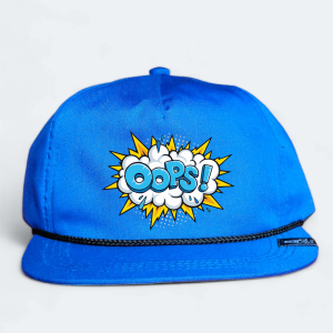 Topi Pria Snapback Bahan Denim Warna Biru Sablon DTF