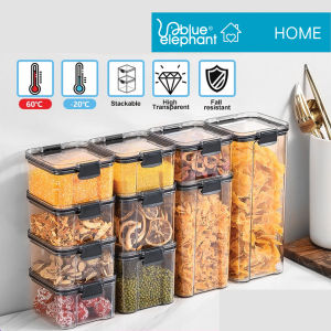 Premium Quality Transparent Airtight Food Container Food Storage Box Fully Sealed Kitchen Box Bekas Kedap Udara Makanan