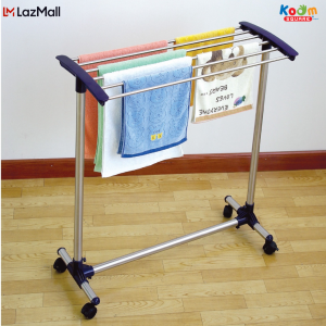 ราวตากผ้า ราวเช็ดตัว สแตนเลส #YLT- 0303A ราวตากผ้าราคาถูก ราวตากผ้ามีล้อ ราวตากผ้าคอนโด ราวแขวน ราวตากผ้าเคลื่อนที่ได้