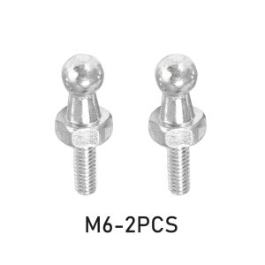 2Pcs M8/M6 Universal Boot Bonnet Gas Strut End Fitting Connector Ball Screw Bolt Pin Joint Valve for Spring Lift Supports 10mm Rear Boot Front Bonnet Gas Strut End Fitting Connector Ball Pin Joint Valve Spring Screw