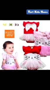 Jumper Bayi Perempuan Hello Kitty Angel Red Import JFB89