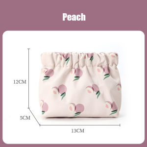 Cartoon Mini Storage Bag Makeup Storage with Shrapnel Printed Travel Toiletry Bag Coin Holder