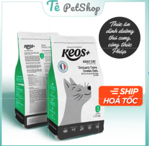 KEOS - Hạt cho mèo trưởng thành URINARY CARE vị cá biển 350g và 1.5kg