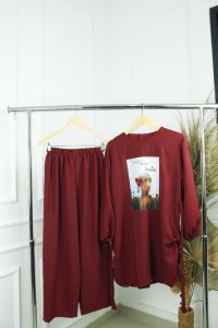 Setelan Terbaru 2023 GRACIA SET BO CRINKLE APLIKASI SABLON Setelan Jumbo Wanita Ootd Style Kekinian