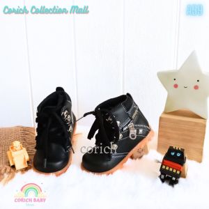 SEPATU BOOTS ANAK - SEPATU ANAK - DOCMART - A59 - ORIGINAL BRAND - CORICH BABY SHOES - BOOT - PREWALKER - ANAK - SEPATU BALITA - SEPATU - BAYI USIA 11 - 24 BULAN - LAKI LAKI - BABY SHOES - SNEAKERS - BOOTS - SOL PUTIH - BELAJAR JALAN