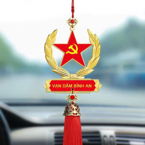 Khánh treo gương chiếu hậu trang trí ô tô chất liệu cao cấp mang lại bình an may mắn