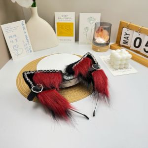 BEAUTYLADIES พร้อมจี้รัก ยางรัดผมหูแมวสไตล์โลลิต้า สายรัด ปิ่นปักผม ชุดคอสเพลย์ฮาโลวีน น่ารัก คอสเพลย์โลลิต้า ที่คาดผมขนฟู ผู้หญิง