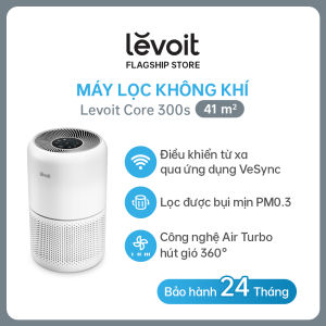 Máy Lọc Không Khí Levoit Core 300S 54m2 | Lõi HEPA 3 lớp lọc bụi mịn - Đèn cảm biến chất lượng không khí - Hẹn giờ