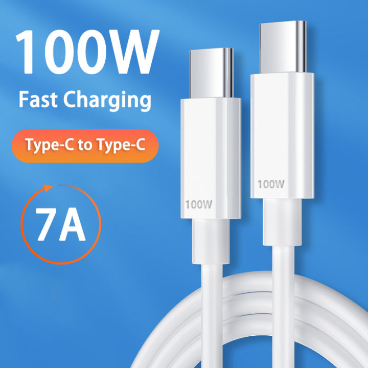 100W 7A Fast Charging Type C To Type C Cable for Samsung Xiaomi Redmi ...