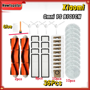 For Xiaomi Mijia Omni 1S B101CN Accessories Main Side Brush Hepa Filter Mop Dust Bag Robot Vacuum Cleaner Replacement Parts