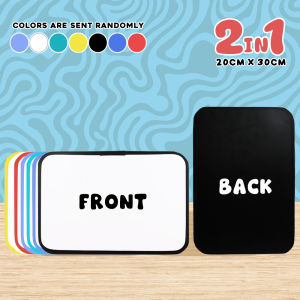 FCI White Black Board 2in1 Reusable design | Affordable Easy-to-clean surfaces for classrooms homeschooling tutoring daycare centers and offices