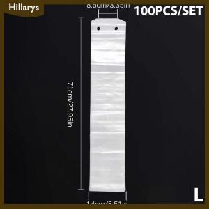 [Hillarys] 100Pcs Dùng Một Lần Ô Túi Trong Suốt Không Thấm Nước Nhựa Ô Bìa Cho Sảnh Khách Sạn Ô Cửa Túi