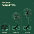 Quạt Tích Điện Gấp Gọn - Quạt Mini Fan Để Bàn Xoay 180 Độ, 3 Tốc Độ Gió Siêu Mát, Cổng Sạc USB, Thiết Kế Nhỏ Gọn Dễ Dàng Mang Theo - Bảo Hành 1 Đổi 1 - Giadungbv247. 