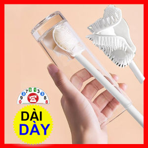 Cọ Rửa Ly Silicon Tay Cầm Dài Cọ Rửa Vệ Sinh Bàn Chải