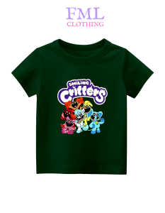 Kaos Anak-Anak Gambar Smiling Critters  (usia 2-10 Tahun) Katun PE