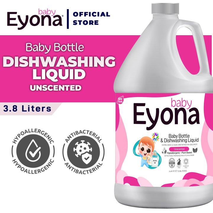 Eyona Natural Baby Bottle Cleanser Unscented, Safe, Food Grade