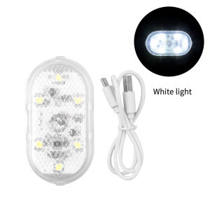 New Trending 1PC Car Mini Led Touch Switch Light Auto Wireless Mini Car Led Touch Light Wireless Interior Roof Ceiling Reading Lamp High Brightness LED Night Light USB Rechargeable