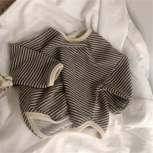 Lawadka 1-8T Cotton Childrens Clothing Long Sleeve T-shirts Striped Baby Boy Girl Tops Casual Kids T-shirt Autumn Spring Tee h260729