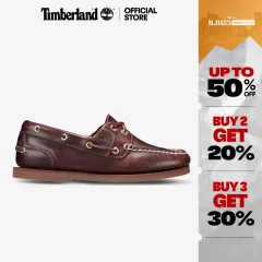 Timberland Men's 3-Eye Icon Classic Lug Boat Shoes Wide | Lazada