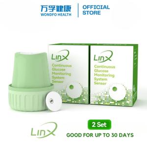 LinX Continuous Glucose Monitoring System Accurate Reading 24/7 Automatic Real Time Tracking