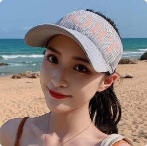 Natural หมวกแฟชั่น กีฬา หมวกกันแดด หมวกครึ่งหัว กันแดดUVได้