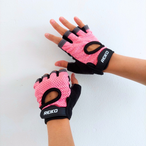 Sarung Tangan Gym Non Slip REIKO Glove Fitness Angkat Beban Workout Weight Lifting Pilates Yoga Sepeda