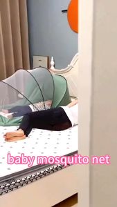 Quivlox Baby Mosquito Net Crib Cover Portable Foldable Breathable Full Protection Travel Newborn Nursery