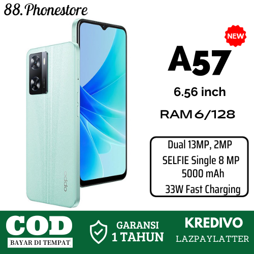 SMARTPHONE A57 RAM 6 INTERNAL 128GB GARANSI1THN!!! /// bisa cod ...