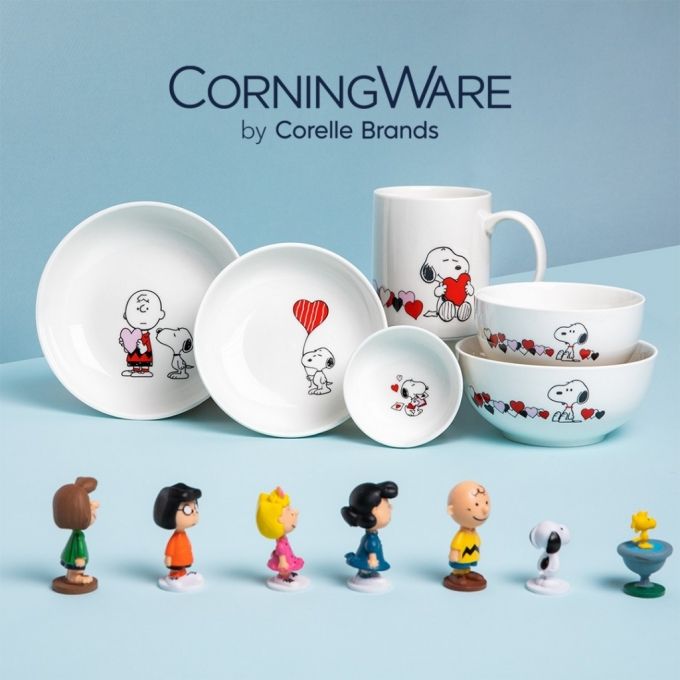 [Corelle Corning] Original Snoopy Lovely Edition Corning Ware