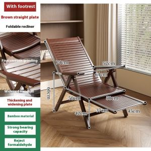 Recliner Chair Durable Folding Chair Leisure Balcony Chair Sturdy Lounge Chair