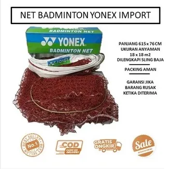 Net Victor Import - Net Badminton Victor Bagus - Net Victor jaring badminton - Net Murah - Jaring Bulu Tangkis Victor impor - Net Lapangan - Net Bulutangkis