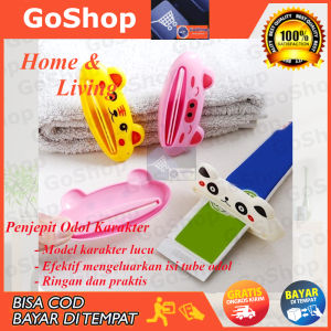 GoShop Dispenser Penjepit Odol Karakter Lucu Toothpaste Dispenser Pencetan Pasta Gigi