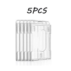 5PCS Plastic ID Card Badge Holder Student Staff Work ID Holder for Business Office Supplies Nurse