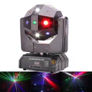 Ball 16 LED X3Watt RGWB Led Tahap efek laser sepak bola sinar strobo laser aku proyektor untuk DJ Disco Moving  Head