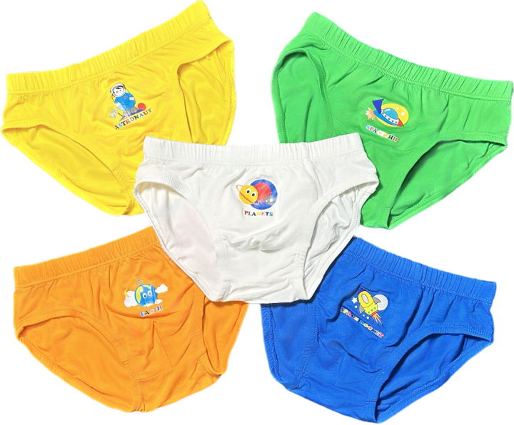 Simply Life - Bamboo - Boys Briefs - Space (5-Pack Set)