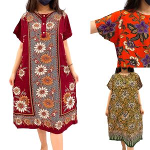WOMEN BATIK DRESS NIGHTY/BAJU BATIK INDONESIA/BAJU BATIK KAIN BAIK GOOD QUALITY READY STOCK